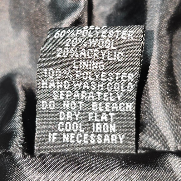 Lapis Houndstooth Blazer Jacket Women's Black White Button Front Size M - Picture 8 of 9